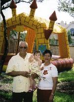 Miranda with Grandpa & Grandma Leija